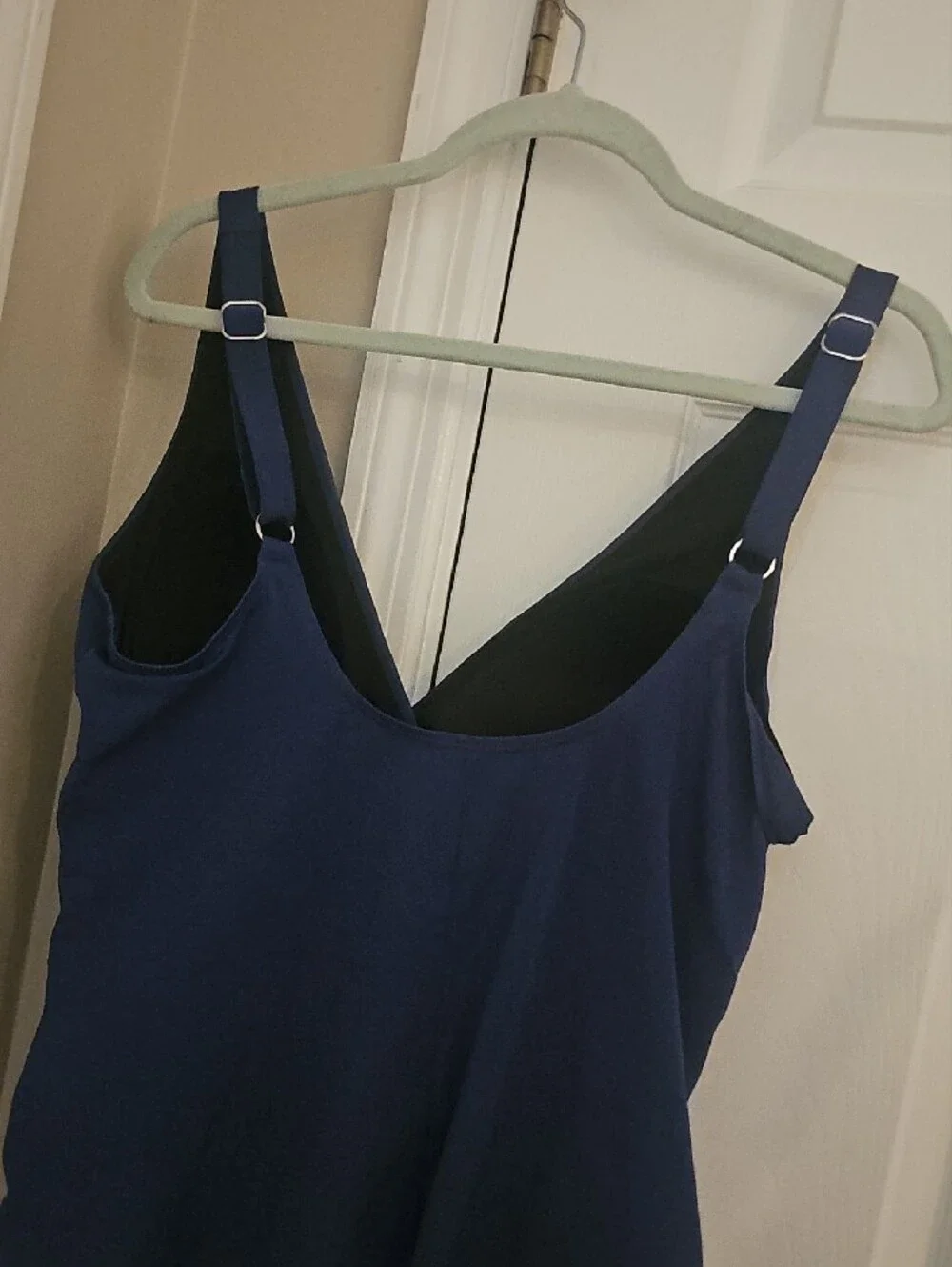 Jantzen Navy Blue V-Neck One-Piece Swimsuit for Kids